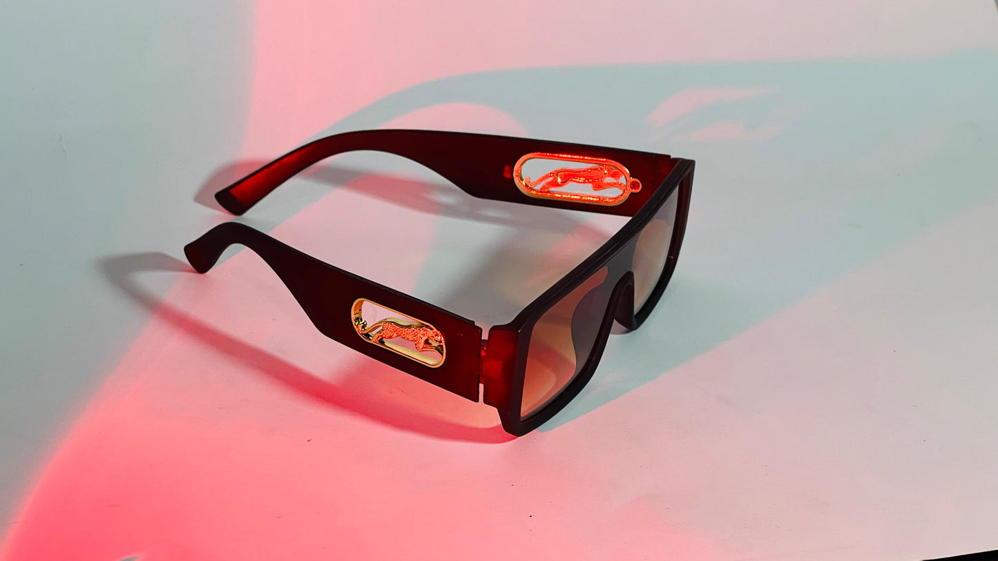 The Trendsetter: Elite Rectangular Shield Sunglasses.