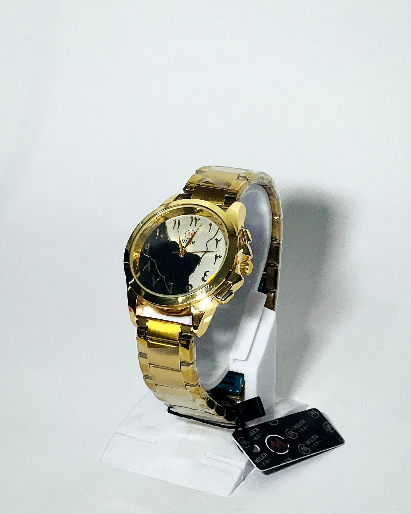 Arabic Aura Chain Watch | Golden & Silver Edition.