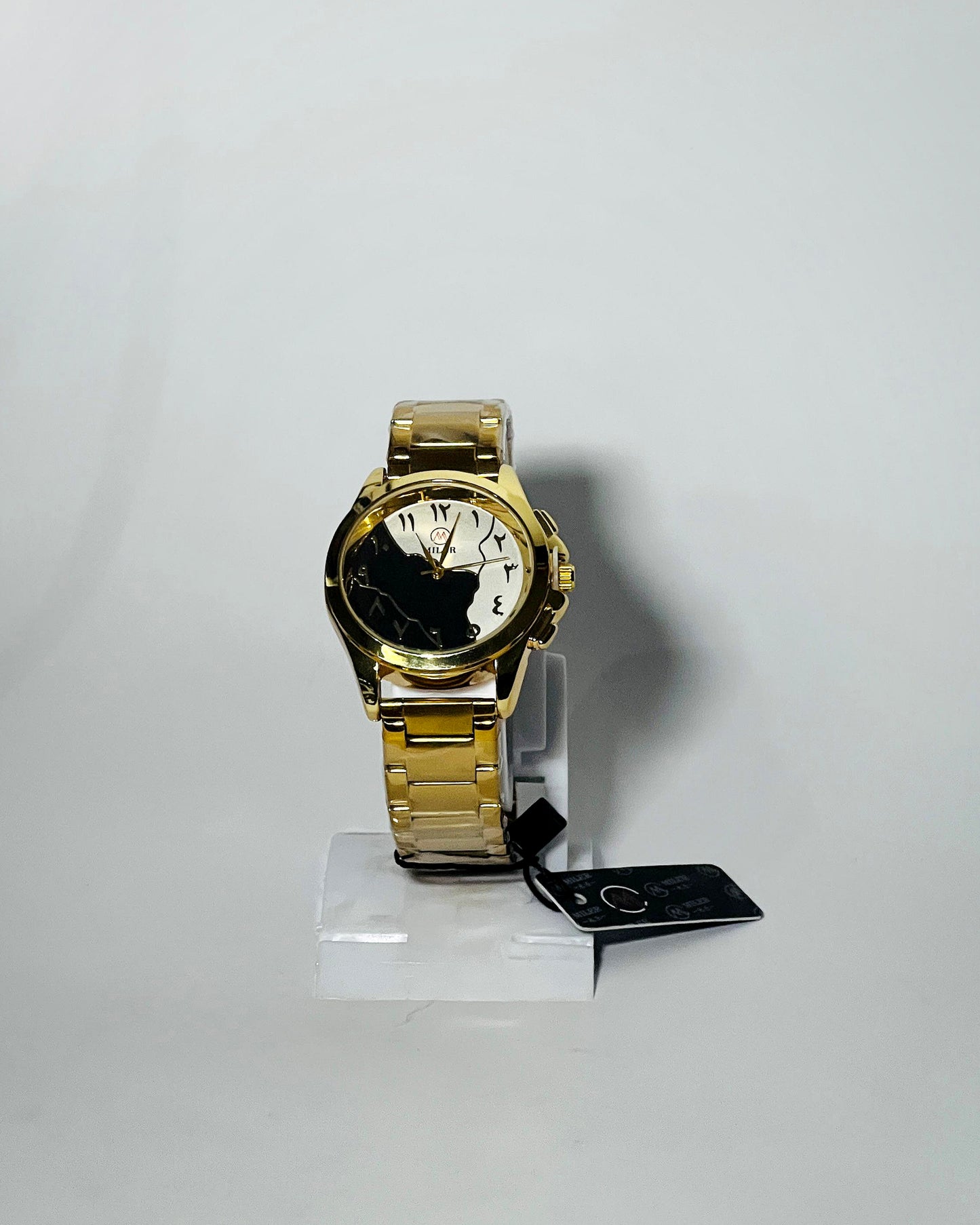 Arabic Aura Chain Watch | Golden & Silver Edition.