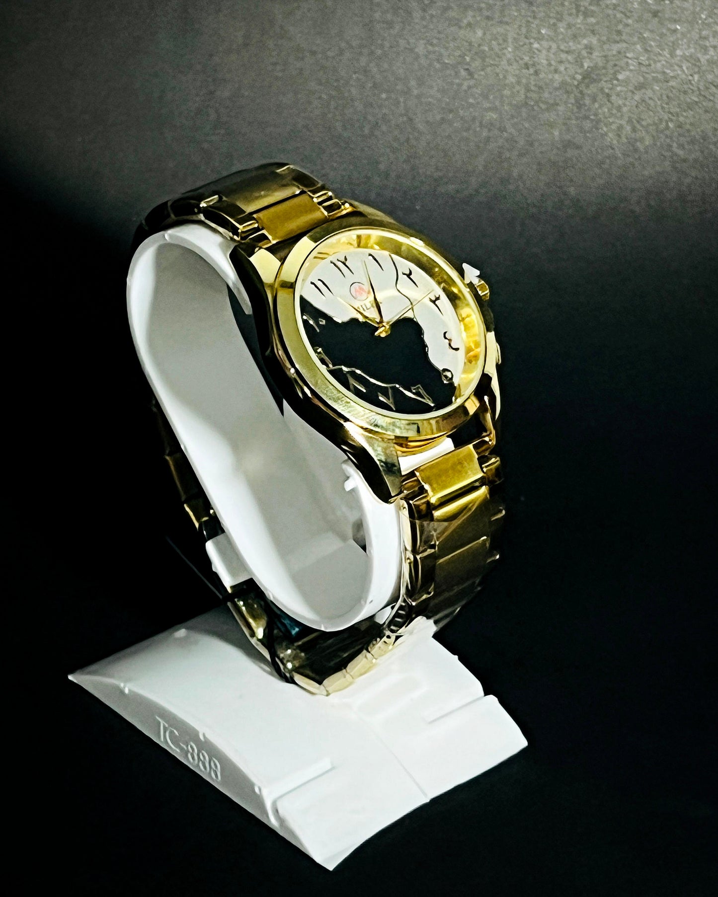 Arabic Aura Chain Watch | Golden & Silver Edition.