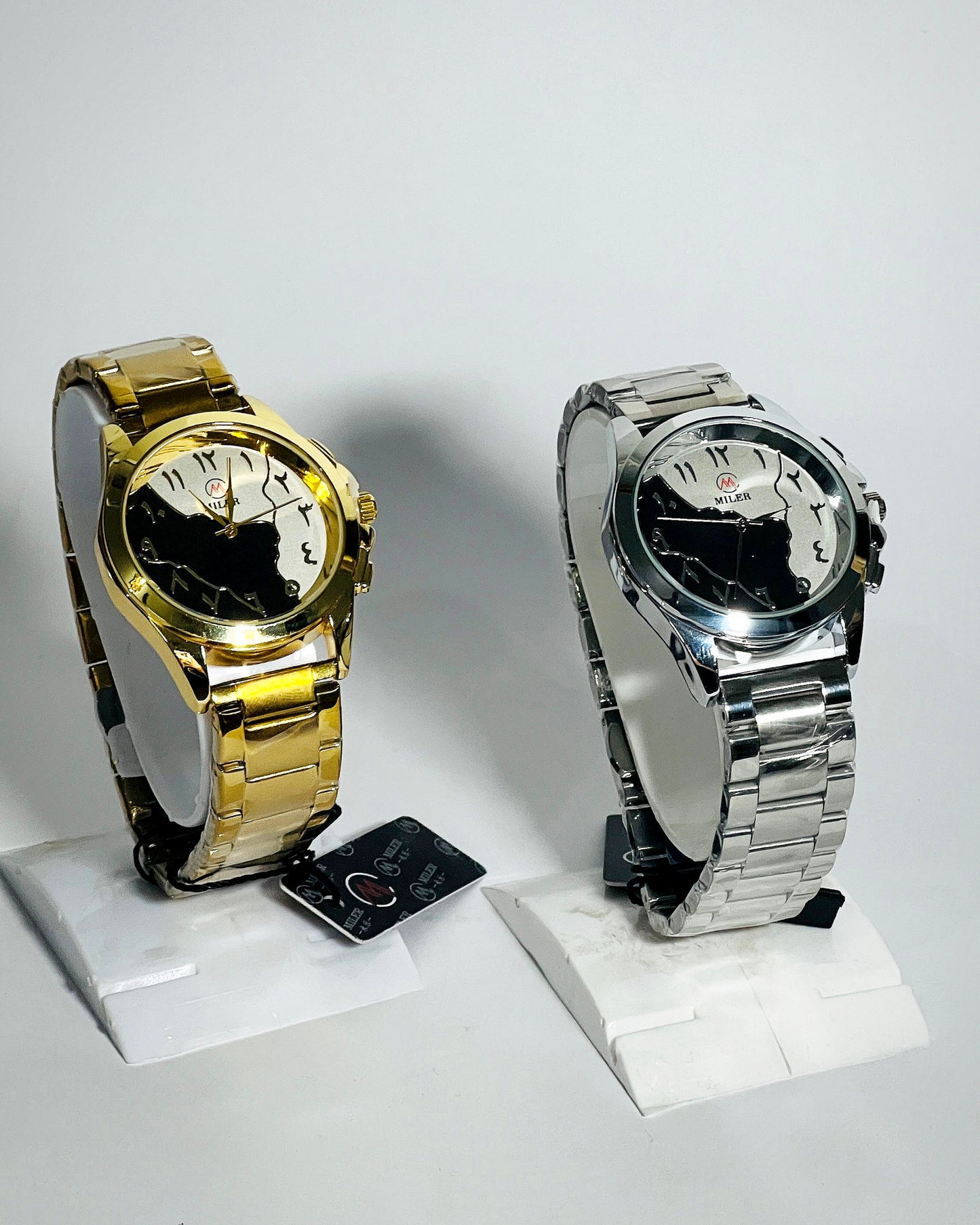 Arabic Aura Chain Watch | Golden & Silver Edition.