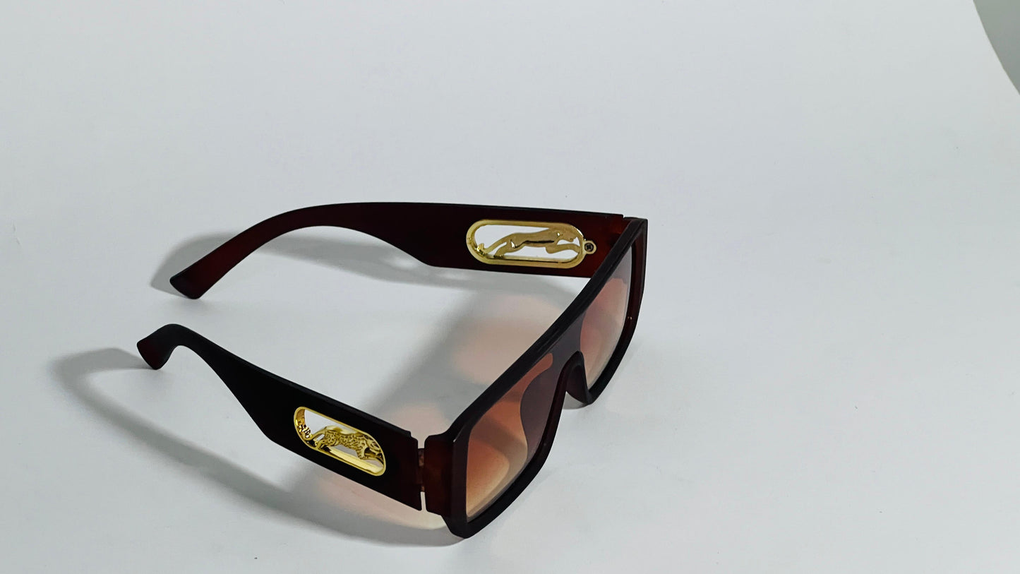 The Trendsetter: Elite Rectangular Shield Sunglasses.