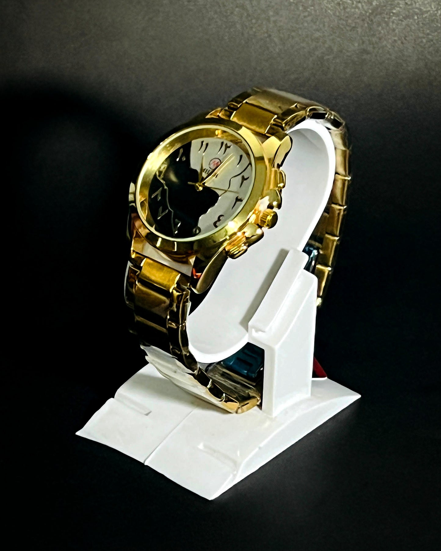 Arabic Aura Chain Watch | Golden & Silver Edition.