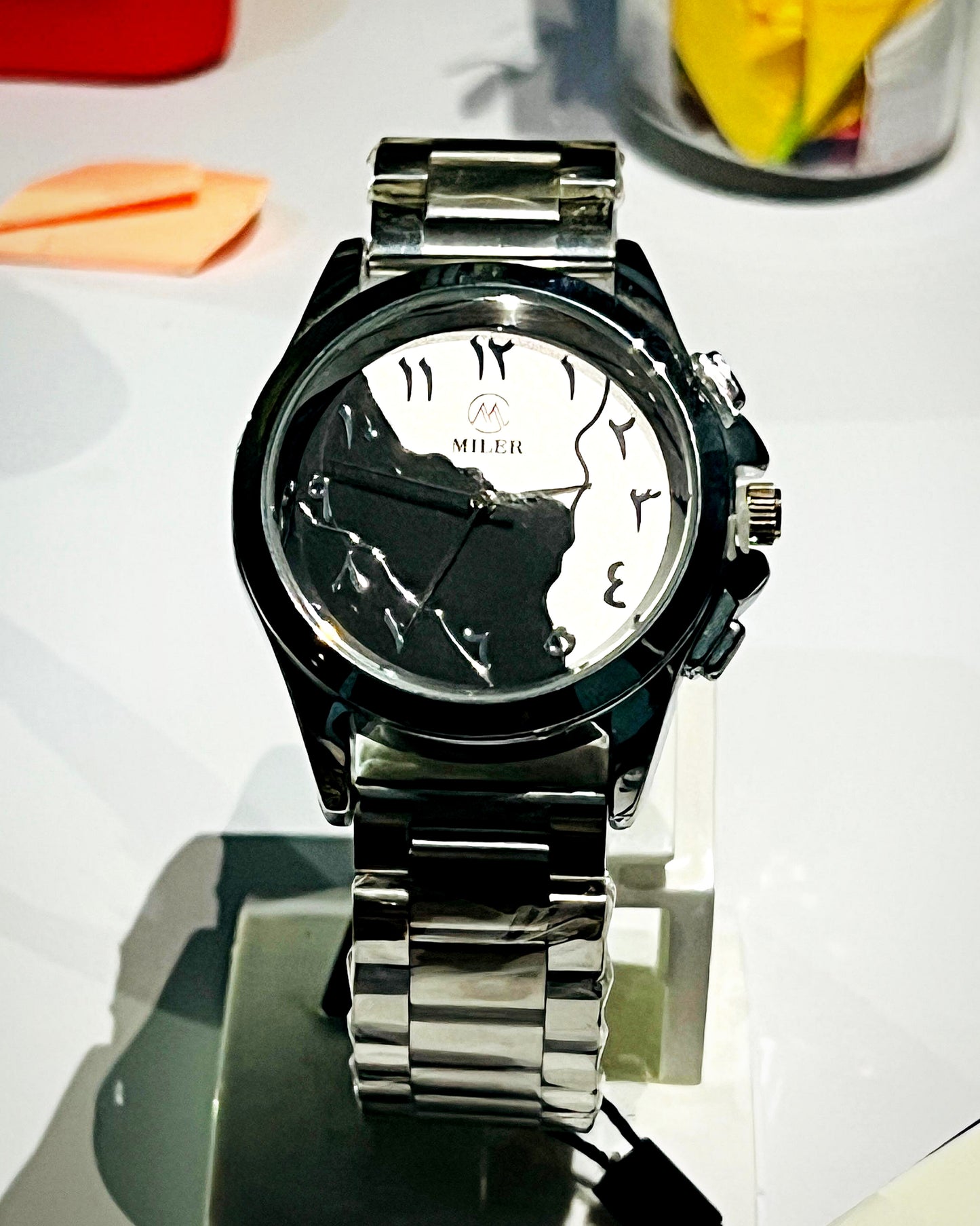 Arabic Aura Chain Watch | Golden & Silver Edition.