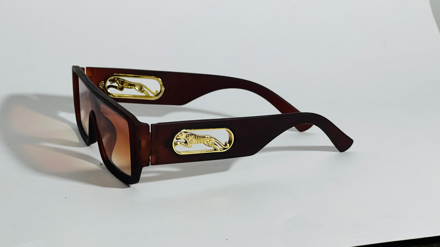 The Trendsetter: Elite Rectangular Shield Sunglasses.